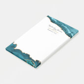 Post-it® Sarcelle - Géode de turquoise et d'or Agate Entrep (Incliné)
