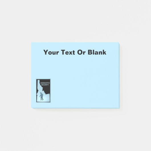 Post-it® Sasquatch Security - Idaho (Devant)