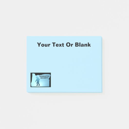 Post-it® Sasquatch Security - Oregon (Devant)