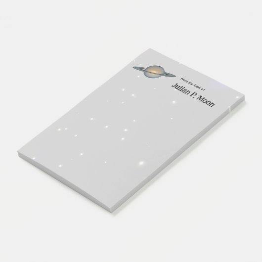 Post-it® Saturn with Rings in Outer Space Personalized (Incliné)