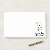 Post-it® Sauver les koalas (Sur un bureau)