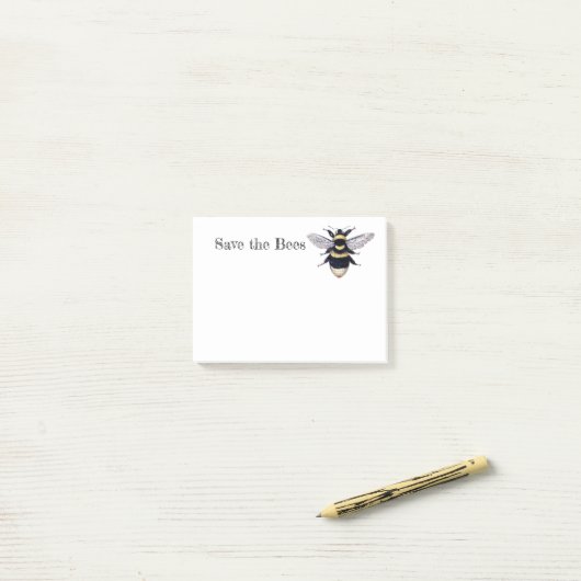 Post-it® Sauvez les abeilles (Sur un bureau)