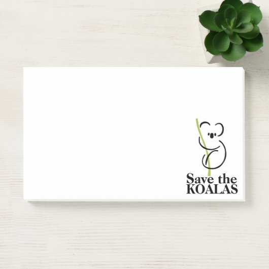 Post-it® Sauvez les Koalas (Bureau)