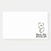 Post-it® Sauvez les Koalas (Devant)