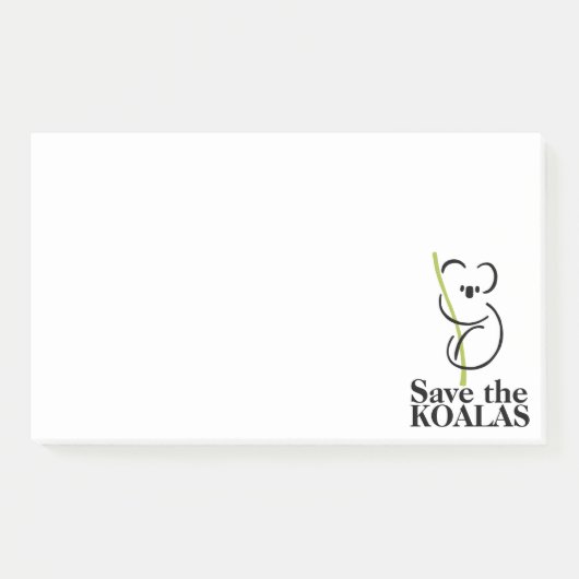 Post-it® Sauvez les Koalas (Devant)