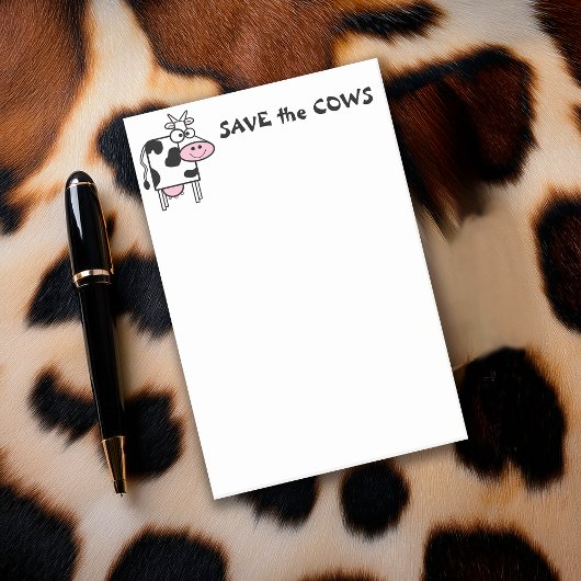 Post-it® Sauvez les mignons droits des animaux des vaches