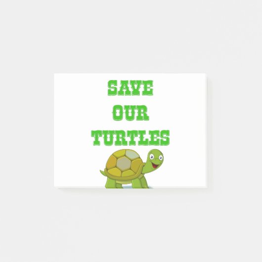 Post-it® Sauvez nos tortues (Devant)