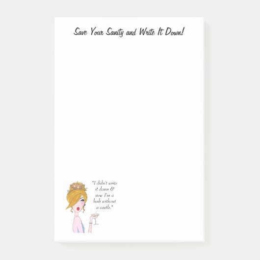 Post-it® "Sauvez votre santé et écrivez-la !" DIVA (Devant)