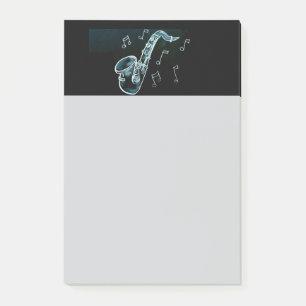 Post-it® Saxophone et notes de musique