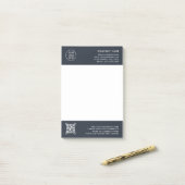 Post-it® Scan de code QR | Logo professionnel d'entreprise  (Sur un bureau)