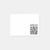 Post-it® Scan Me Please QR Code - Smile, It's Free (Devant)