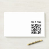 Post-it® Scan Me Please QR Code - Smile, It's Free (Sur un bureau)
