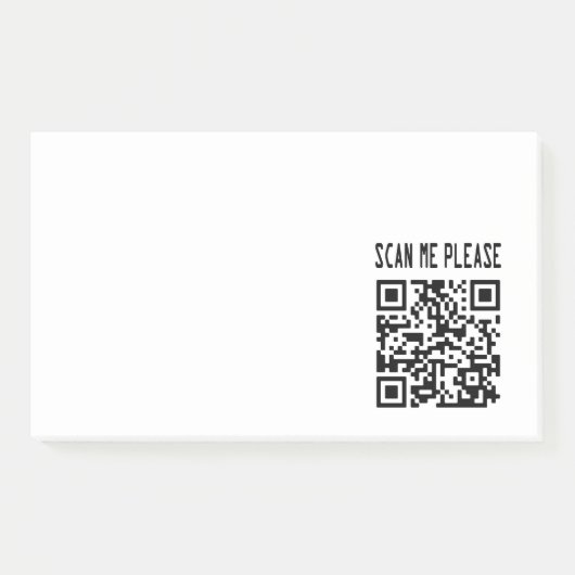 Post-it® Scan Me Please QR Code - Smile, It's Free (Devant)