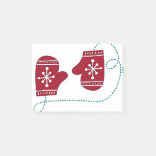 Post-it® Scandia Christmas Moose Angel Bleu Et Rouge Scandi