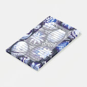 Post-it® Scandinavian Blue Easter Egg Spring Floral (Incliné)