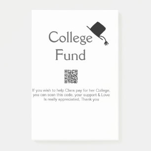 Post-it® Scanne de fonds de collège QR ajouter des détails
