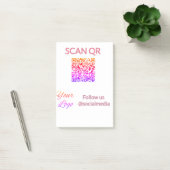 Post-it® Scanner pour afficher le menu restaurant hôtel QR (Bureau)