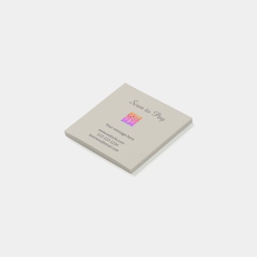 Post-it® scanner pour payer Ajouter un logo de site Web de (Incliné)