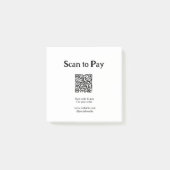 Post-it® Scanner pour payer la commande Code QR Ajouter un (Devant)