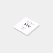 Post-it® Scanner pour payer le logo de l'entreprise code Q  (Incliné)