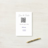 Post-it® Scannez pour commander scannez le code QR ajoutez (Sur un bureau)
