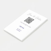 Post-it® Scannez pour commander scannez le code QR ajoutez (Incliné)