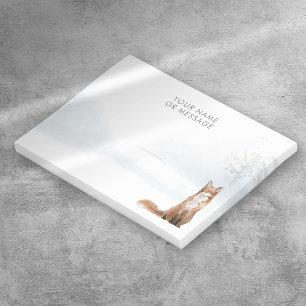 Post-it® Scène de forêt hivernale personnalisée Renard
