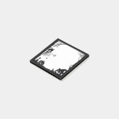 Post-it® Scène d'Halloween noir blanc (Incliné)