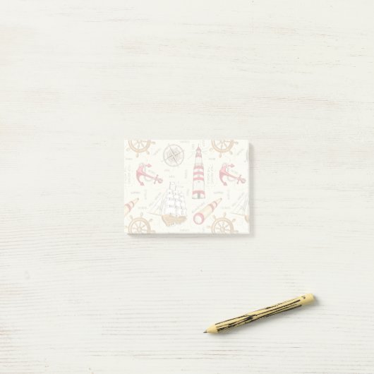Post-it® Scène océanique (Sur un bureau)