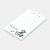 Post-it® Schnauzer Chien Personnalisé (Incliné)