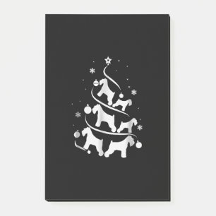 Post-it® schnauzer miniature amoureux des chiens d'arbre de