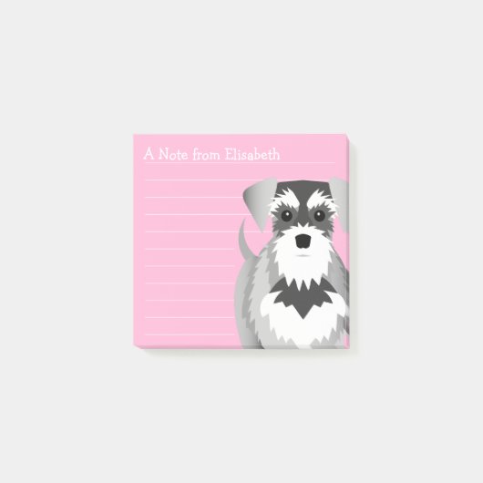 Post-it® Schnauzer miniature gai mignon (Devant)