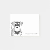 Post-it® Schnauzer miniature mignon (Devant)