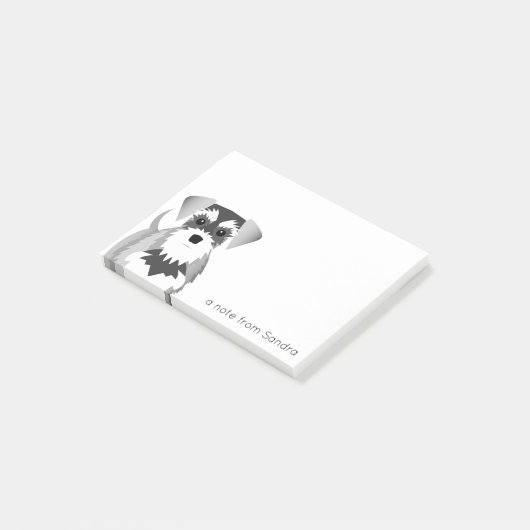 Post-it® Schnauzer miniature mignon (Incliné)