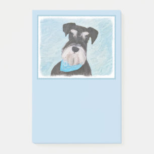 Post-it® Schnauzer (Miniature) Peinture - Joli chien origin