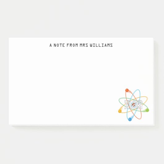 Post-it® Science ludique UP ET ATOM personnalisée (Devant)