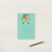 Post-it® Scooby-Doo & Gang Mystery Machine (Sur un bureau)