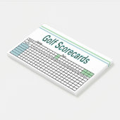 Post-it® Scorecards Golf (Incliné)