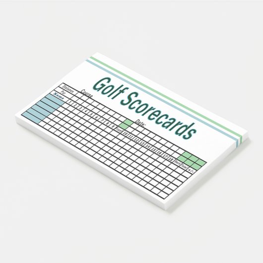 Post-it® Scorecards Golf (Incliné)