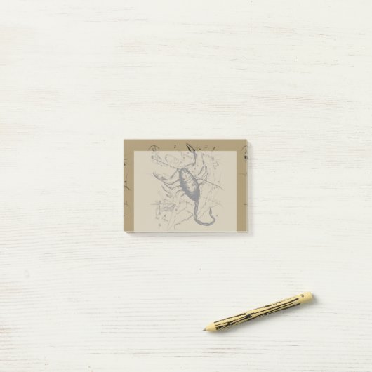 Post-it® Scorpio Constellation Hevelius 1690 Classic (Sur un bureau)