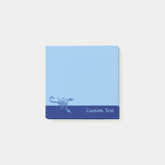 Post-it® Scorpion bleu (Devant)