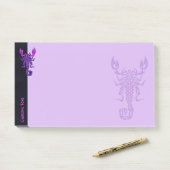 Post-it® Scorpion de noeud céleste pourpre (Sur un bureau)