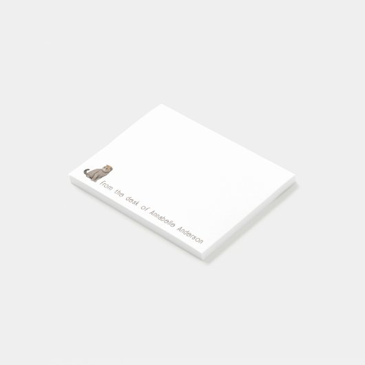 Post-it® Scottish Fold Cat Personnaliser les notes (Incliné)