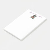 Post-it® Scottish Terrier Heart Mom Post-it Notes (Incliné)
