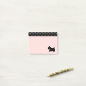 Post-it® Scottish Terrier Post It Notes (Sur un bureau)