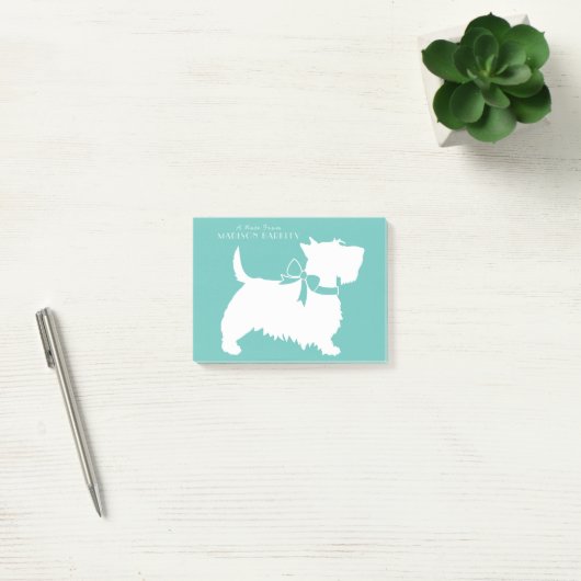 Post-it® Scottish Terrier Scotty Chien Chien Puppy Scottie (Bureau)