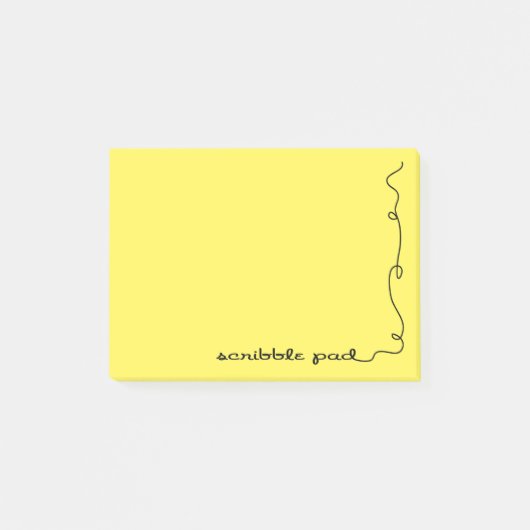 Post-it® Scribble Pad Jaune (Devant)