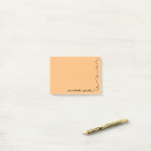 Post-it® Scribble Pad orange (Sur un bureau)