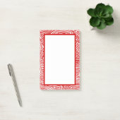Post-it® Scribbleempreintes Bordure rouge (Bureau)