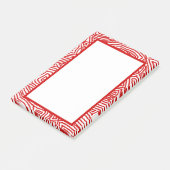 Post-it® Scribbleempreintes Bordure rouge (Incliné)